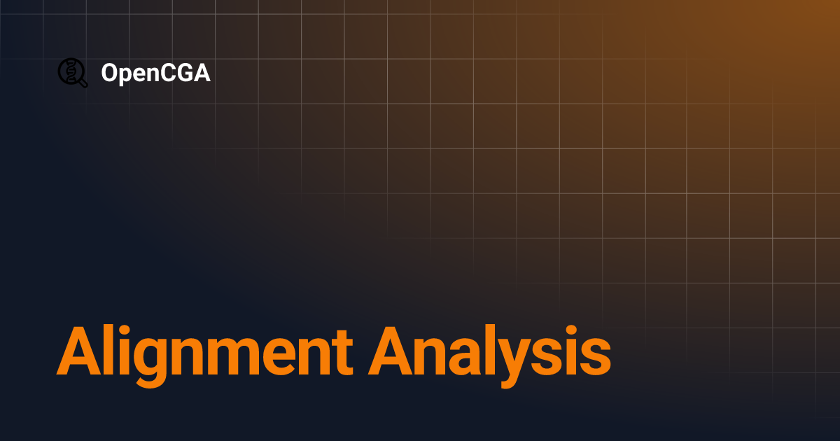 Alignment Analysis | OpenCGA