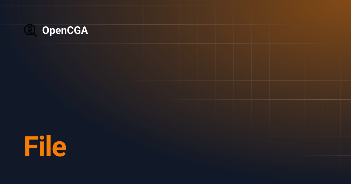 File | OpenCGA